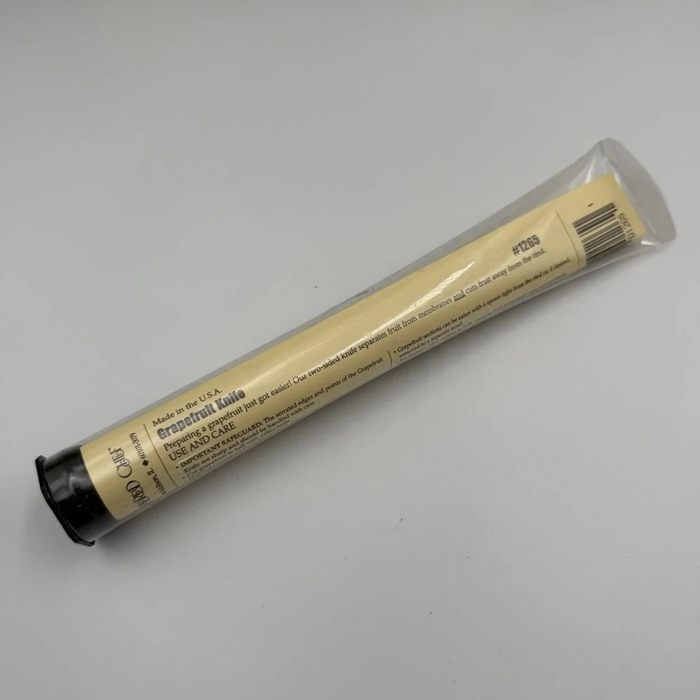 New THE PAMPERED‎ CHEF Grapefruit Knife #1265 In Tube Vintage Very Sharp USA